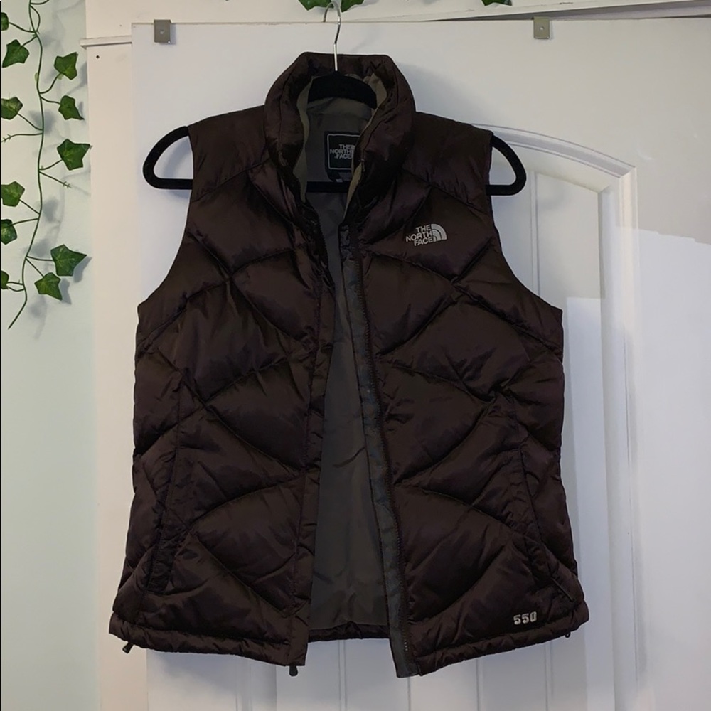 North Face Brown Puffer Vest (550 down)